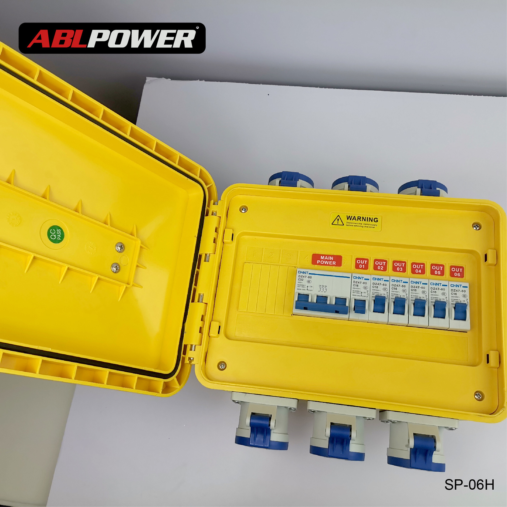 3 phase power distribution box electrical power distribution box for small construction site