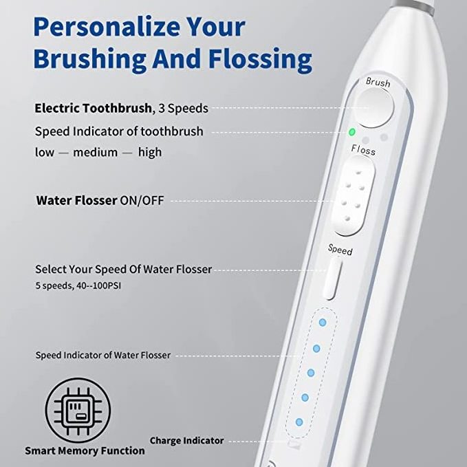 Professional USB Rechargeable Flossing Toothbrush Portable Water Flosser Rechargeable Ipx7 Waterproof Water Irrigator