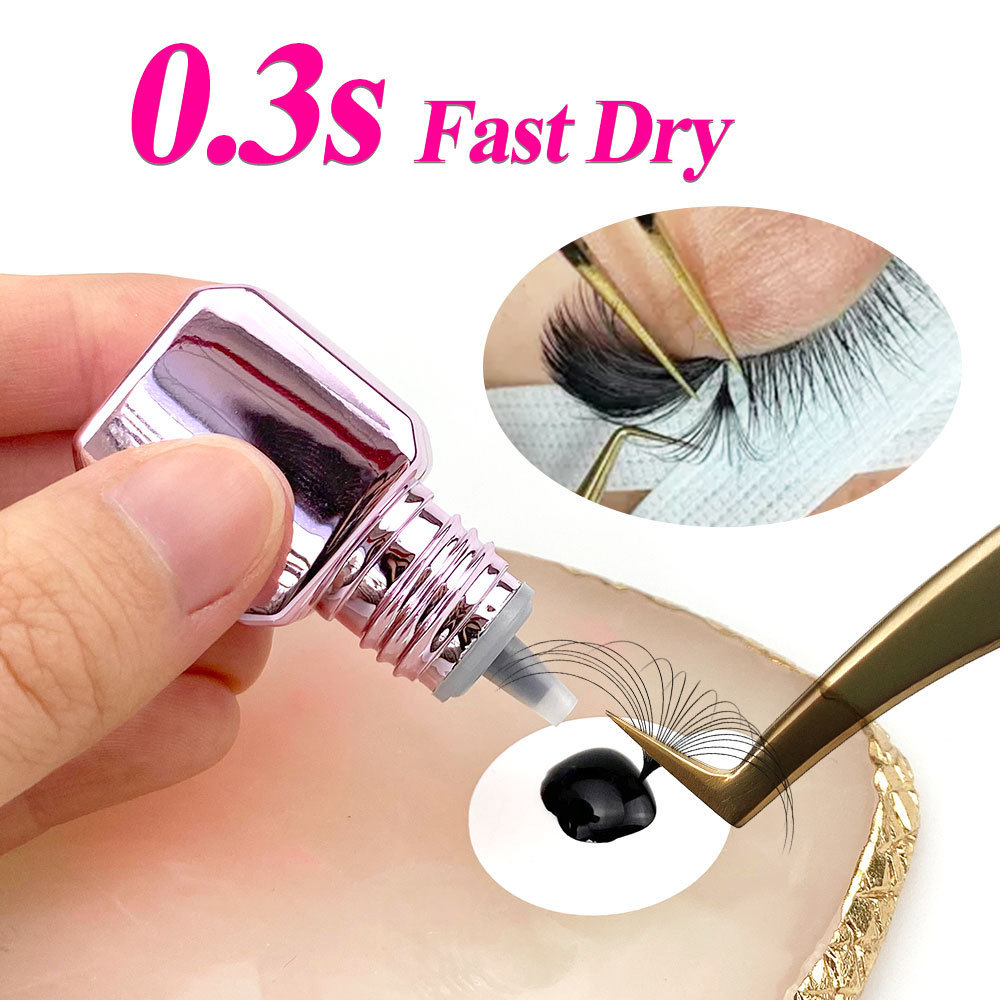 Abonnie Private Label Eyelash Extension Glue Primer 0.3 0.5 1 Sec Lash Extension Glue Adhesive For Irritation Free Eyelashes