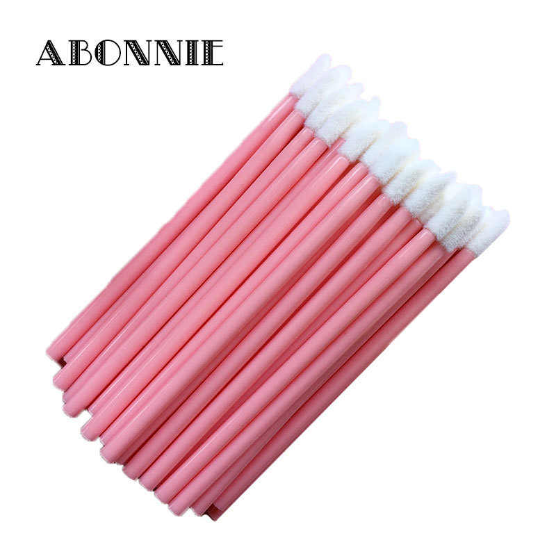 Disposable lip brush Lipstick lint free lip brush flocked tip lip gloss wand applicator beauty tools