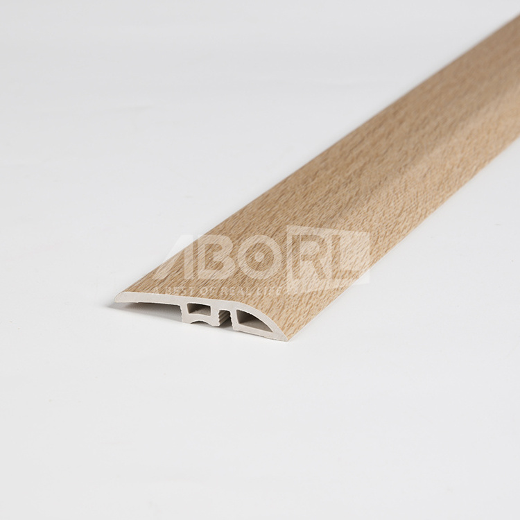 Waterproof SPC laminate flooring accessories plastic  Stair Nose trim skirting board