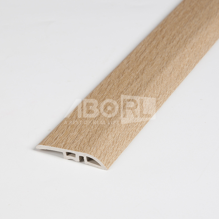 Waterproof SPC laminate flooring accessories plastic  Stair Nose trim skirting board