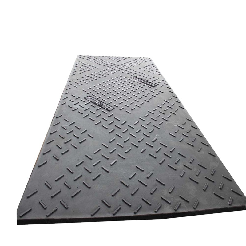 black PE road mats / HDPE composite rig mats / ground plastic protection mats