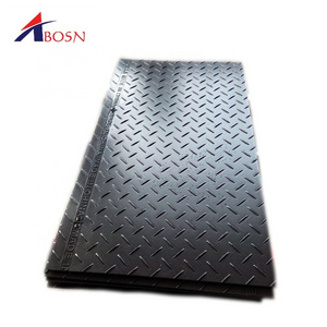 black PE road mats / HDPE composite rig mats / ground plastic protection mats