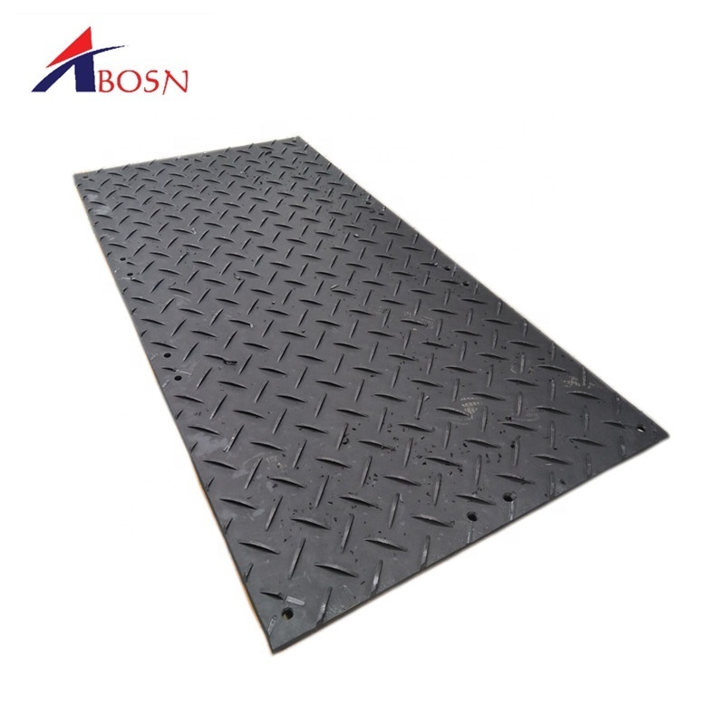 black PE road mats / HDPE composite rig mats / ground plastic protection mats