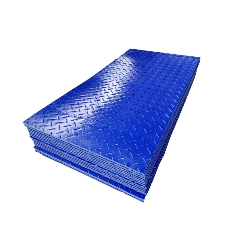 Hot sale inflaming retarding 4x8 plastic uhmwpe hdpe temporary construct excavator road mats swamp ground floor mat