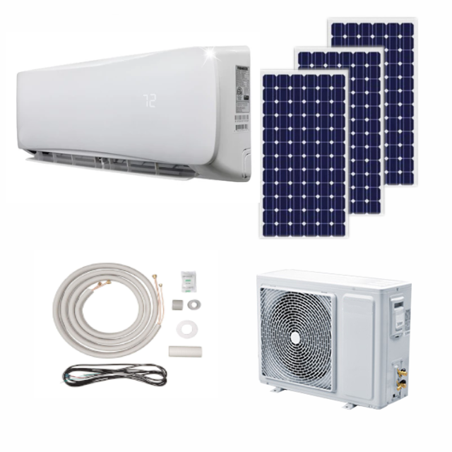 gree/midea/tcl/chigo/aux solar powered air conditioner for home Portable Split Solar Air Conditioners  Wholesale Price