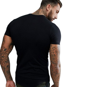 Bulk Wholesale Cheap Stylish Customized men's t shirt wholesale T-shirt round neck 100% cotton black t shirts