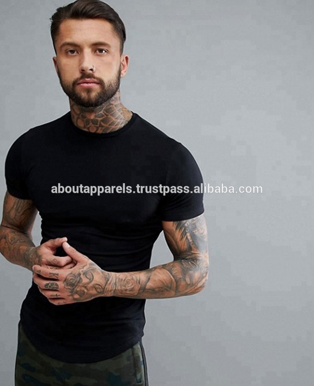 Bulk Wholesale Cheap Stylish Customized men's t shirt wholesale T-shirt round neck 100% cotton black t shirts