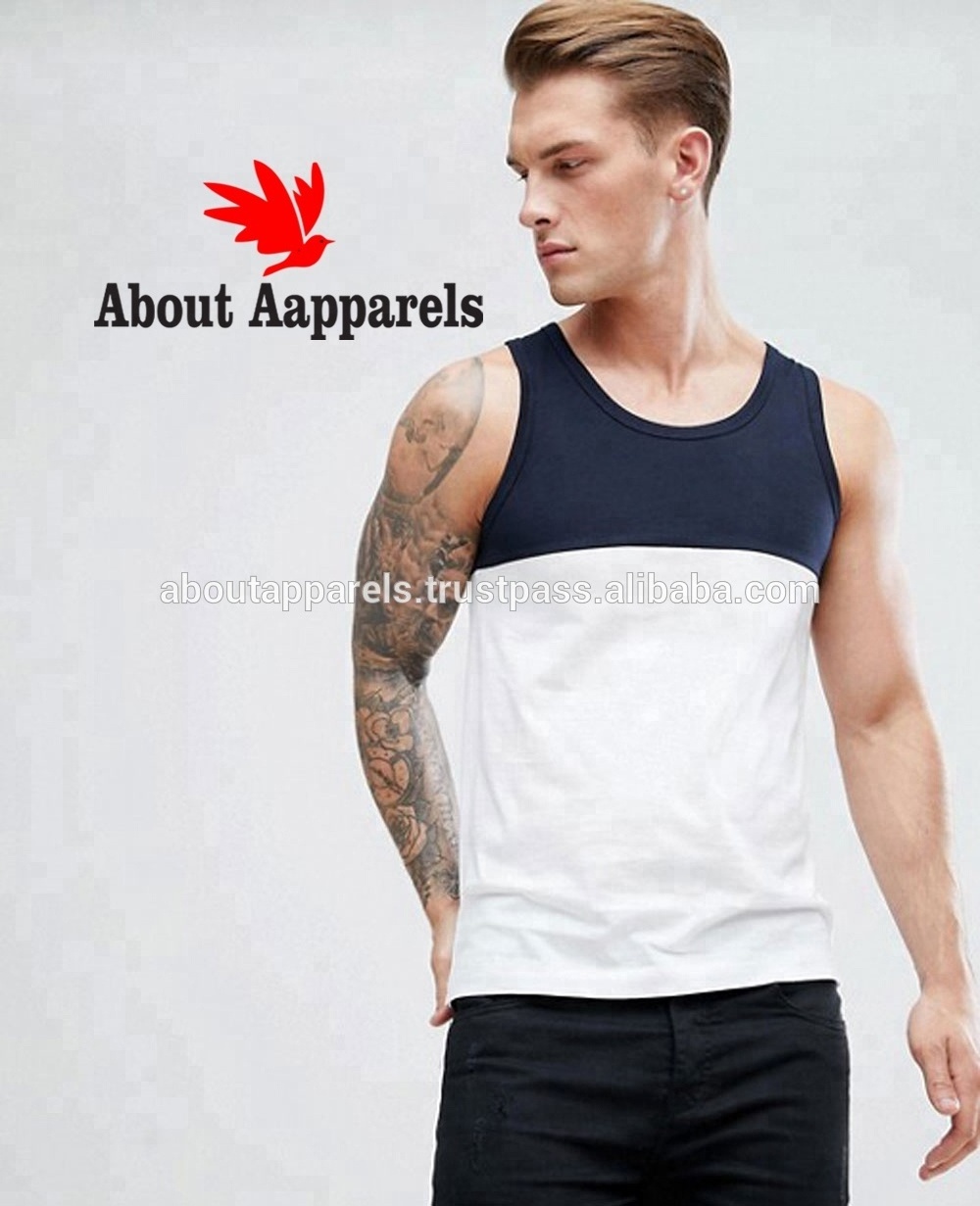 New custom men stringer tank top 100% polyester bodybuilding muscle shirt, New Arrival Cheap Stylish Singlet