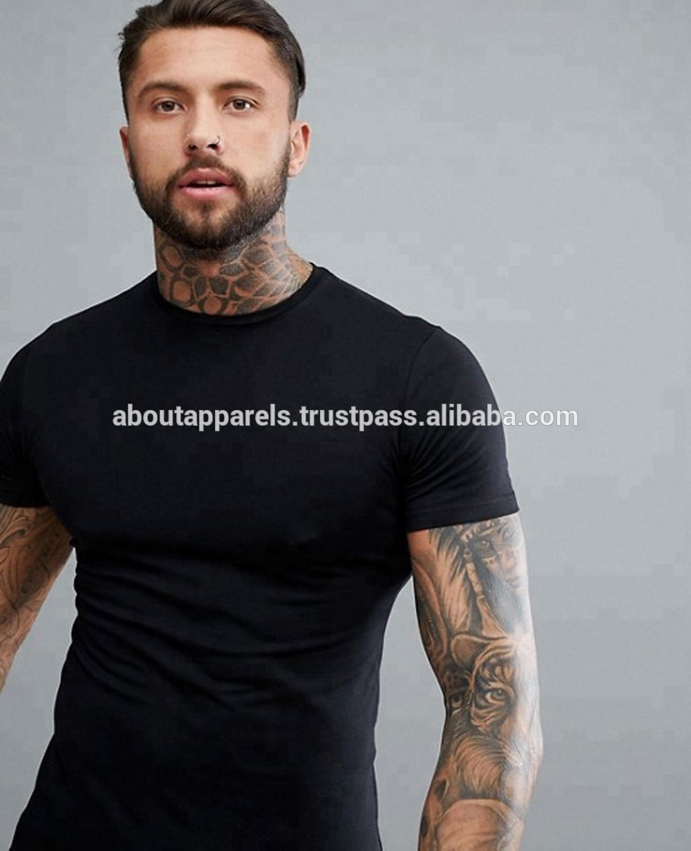 Bulk Wholesale Cheap Stylish Customized men's t shirt wholesale T-shirt round neck 100% cotton black t shirts