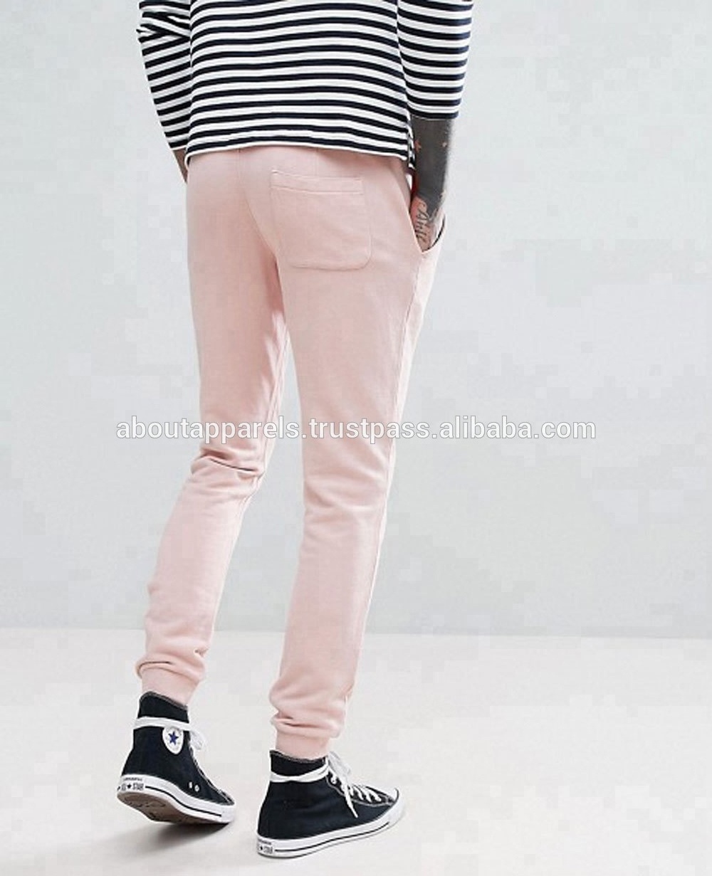 High quality fashion jogger pants wholesale slim fit sweatpants men's jogger, Slim Fit Sweat Joggers in Pink