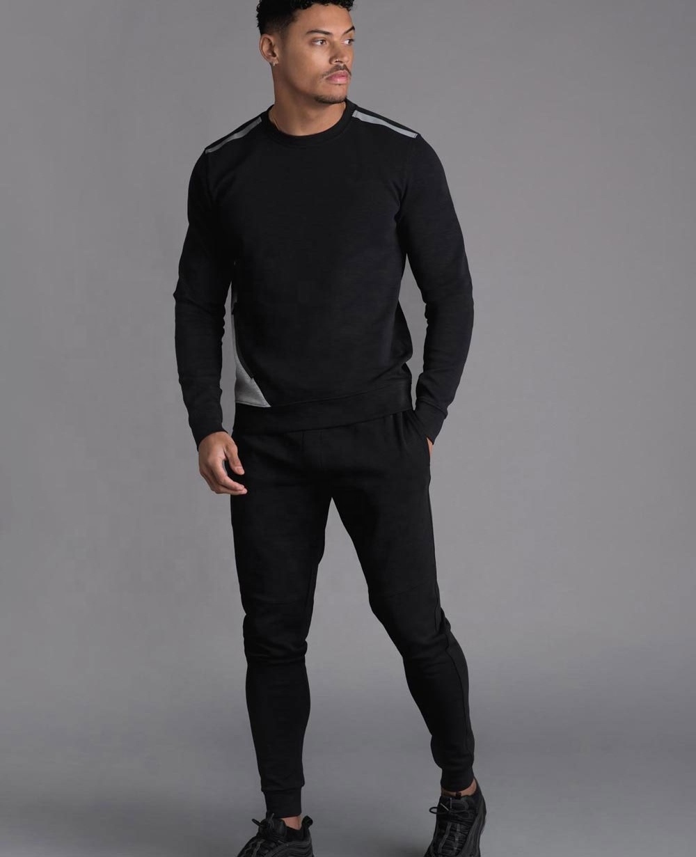 Bulk Wholesale Blank Jogging Suits Men Sweat Suit/Custom Made Tracksuits Sweatsuit Set With Grey