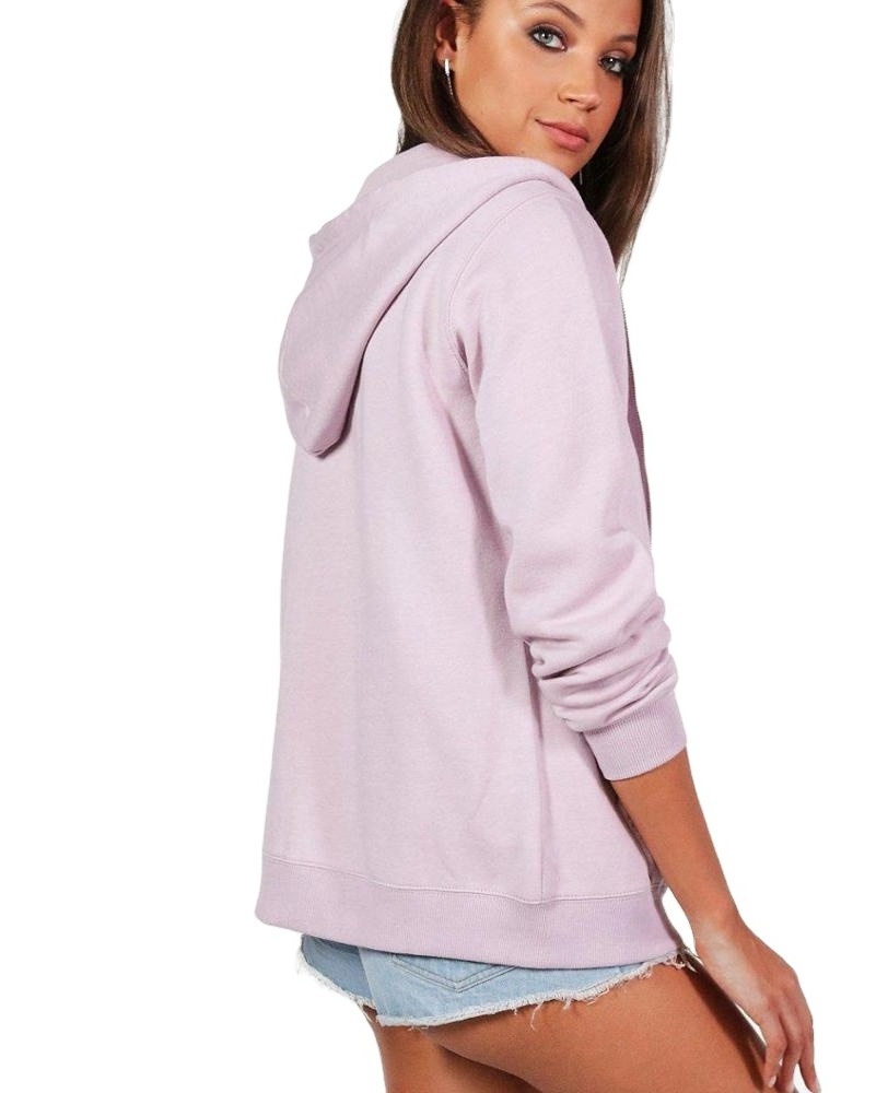 Women's New Design Printed Fleece Kangaroo Pocket Crew Neck Raglan Sleeve Baja Sweatshirt Maroon