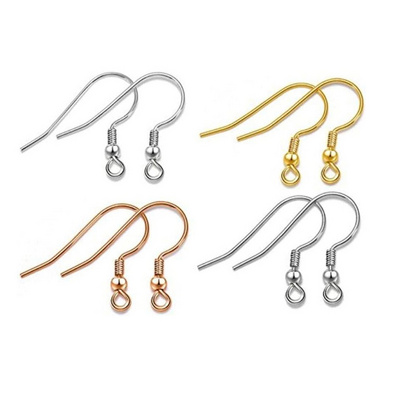 Stainless Steel Earring Hooks Blanks Clasps Hypoallergenic Tarnish Resistant Earrings Fish Hooks Connectors Gold Earring Hooks