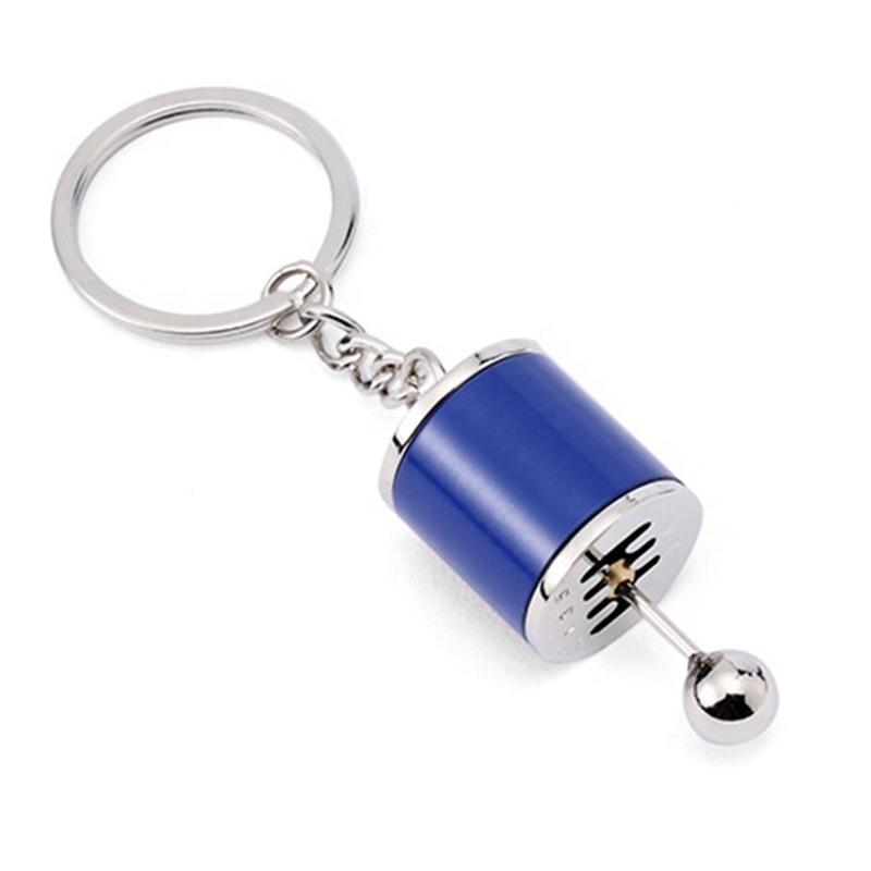 Lever gear keychain cable keychain Stick Auto Parts Metal Key Ring Six speed Manual Transmission Gearbox Keychain