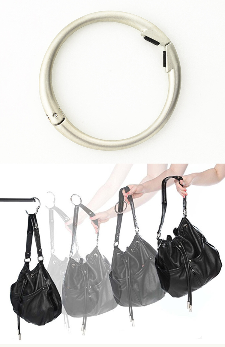 Fashion Collection Multi-function Portable Hanger Zinc Alloy Metal Bracelet Purse Hook Clip Instant Hand Bag hangers with logo