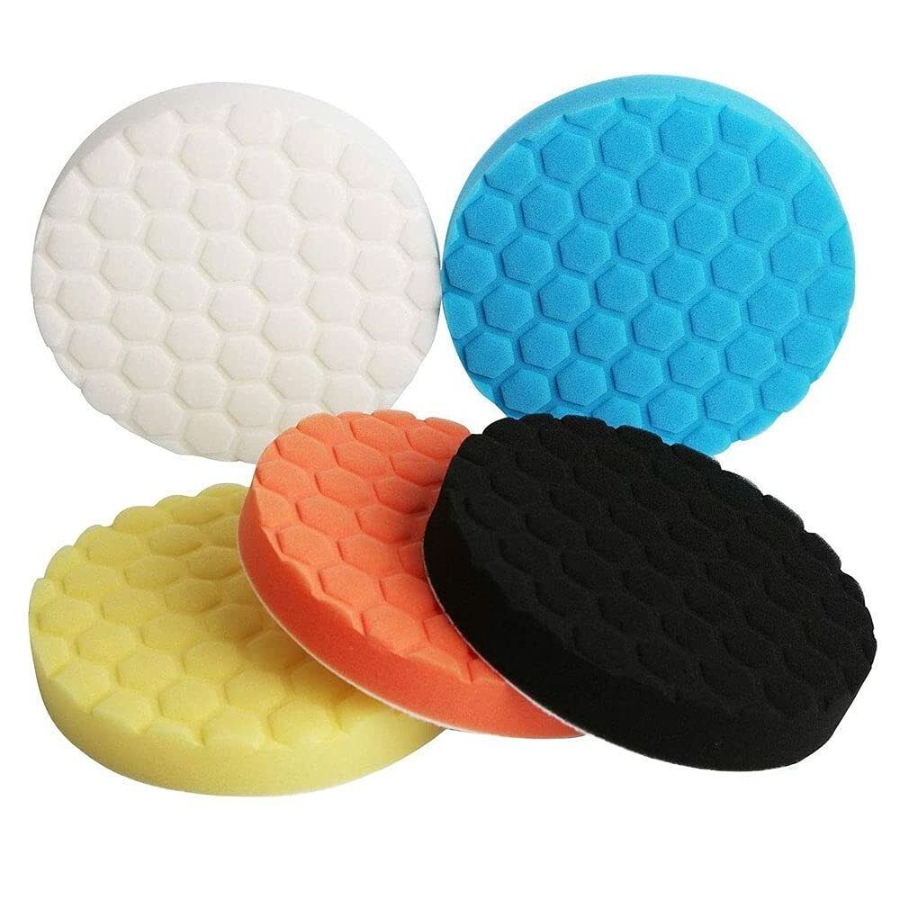 Polishing Pads 5 inch Car Waxing Polish Foam Kit Buffer Polisher Buffing Wheel