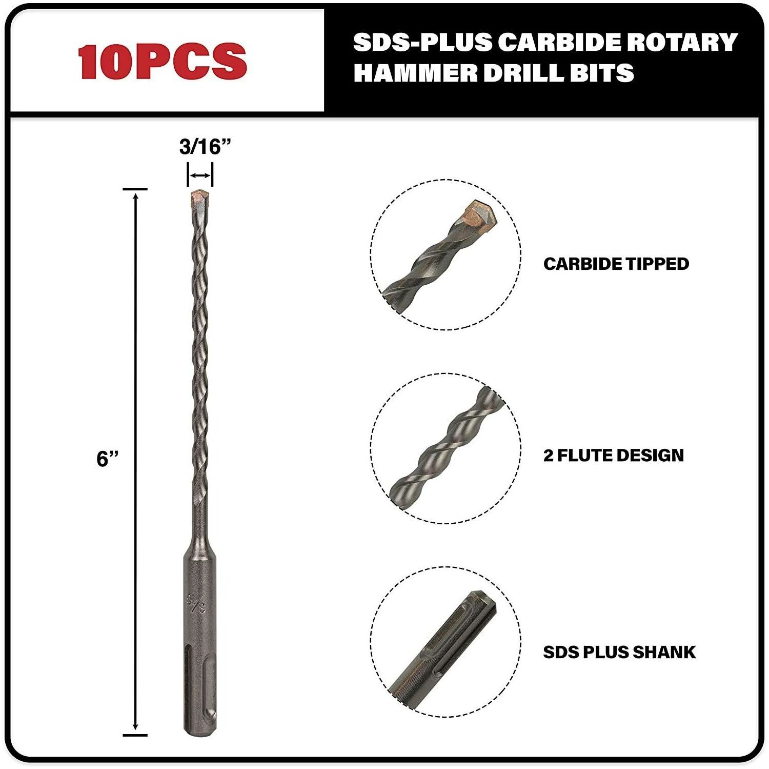 10PCS 3/16