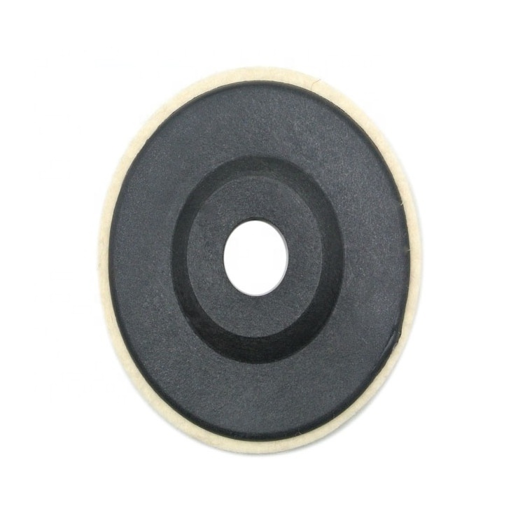 SATC 4.5 Inch Polisher Round Shape Flap Disc 100% Wool Felt Abrasive Polishing Wheel Discs