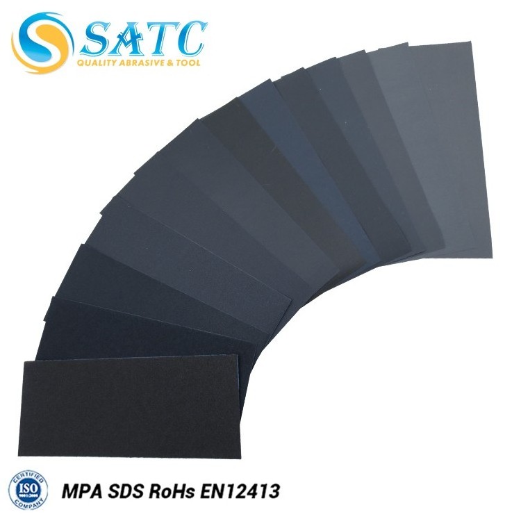 100 Pcs Sandpaper Sanding Sheets Assorted 240/320/400/600/800/1000/1200/1500/2000Grit Wet Dry Wood Car Metal