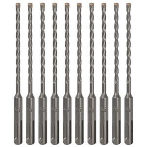 10PCS 3/16"x6" Drill Bit Set SDS Plus Rotary Hammer Concrete Masonry Carbide Tip