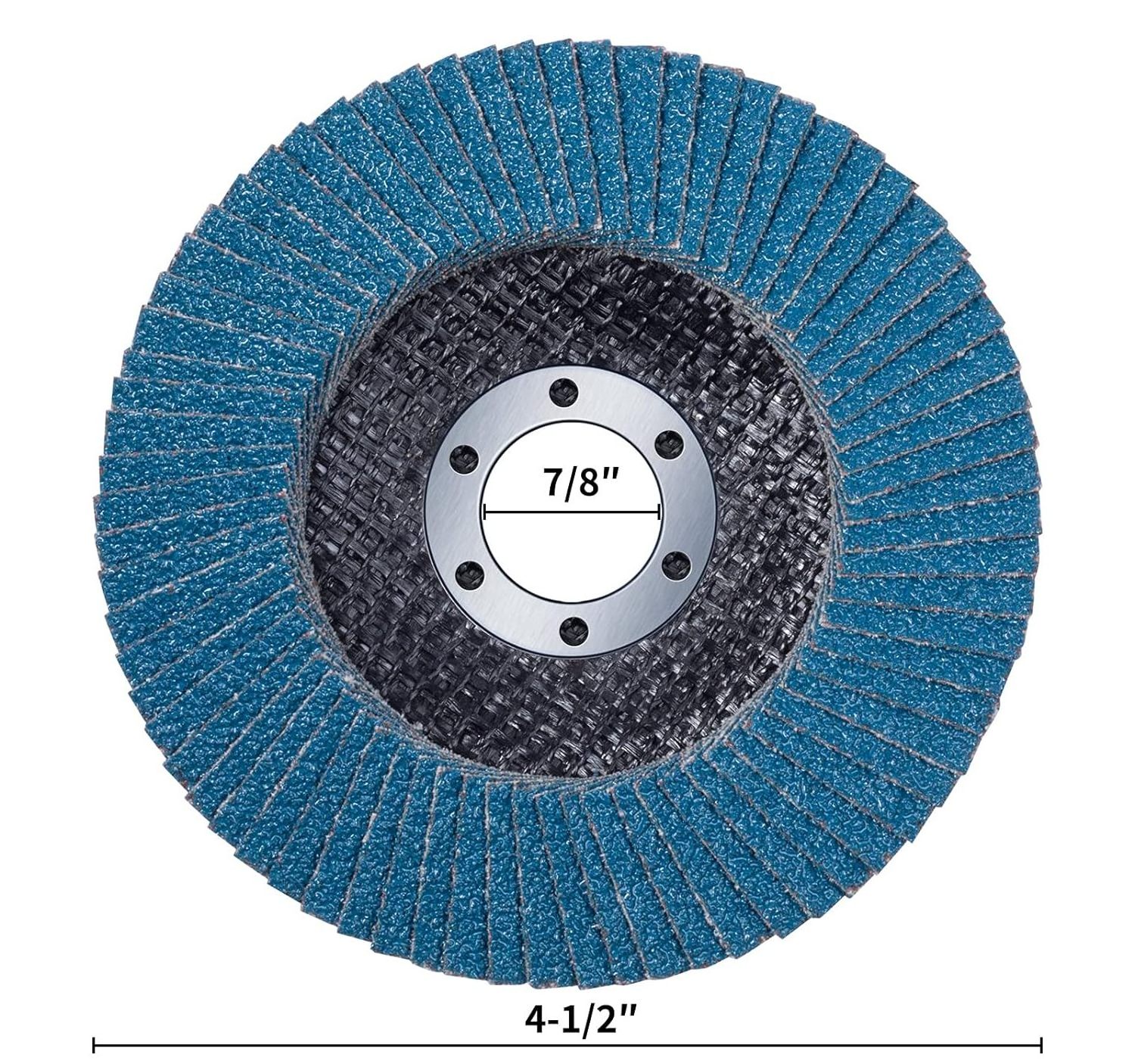 Flap Disc 25 Pack Angle Grinder Sanding Disc 40/60/80/120 Grit Grinding Wheel 4.5