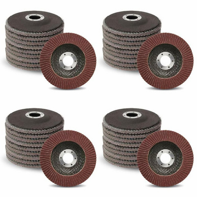 40x Flap Disc 4.5" 4-1/2 40 60 80 120 Grit Angle Grinder Sanding Grinding Wheels