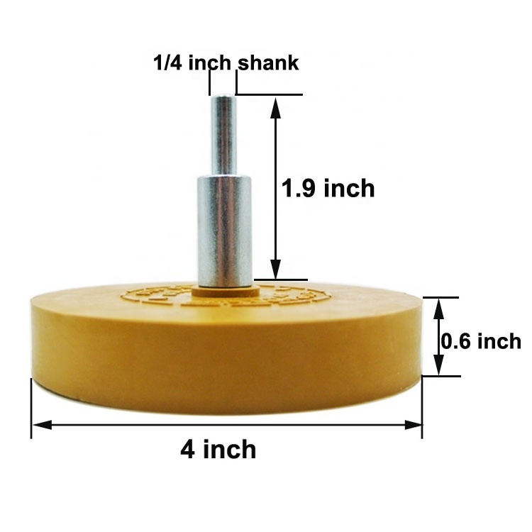 Eraser Wheel SATC Rubber for Decal Vinyl Graphics Removal Competitive Price 4 Inch SATC or OEM Shanghai Plastic SA28040