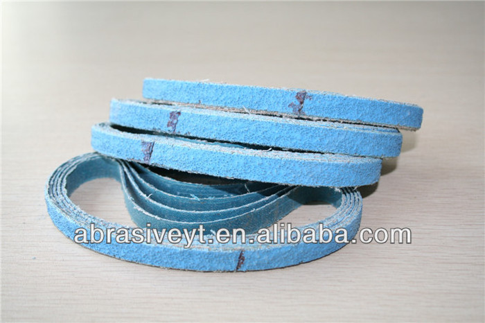 Professional Grade Sanding Belt: zirconium oxide for polishing ss arbide steel  titanium and cast aluminum