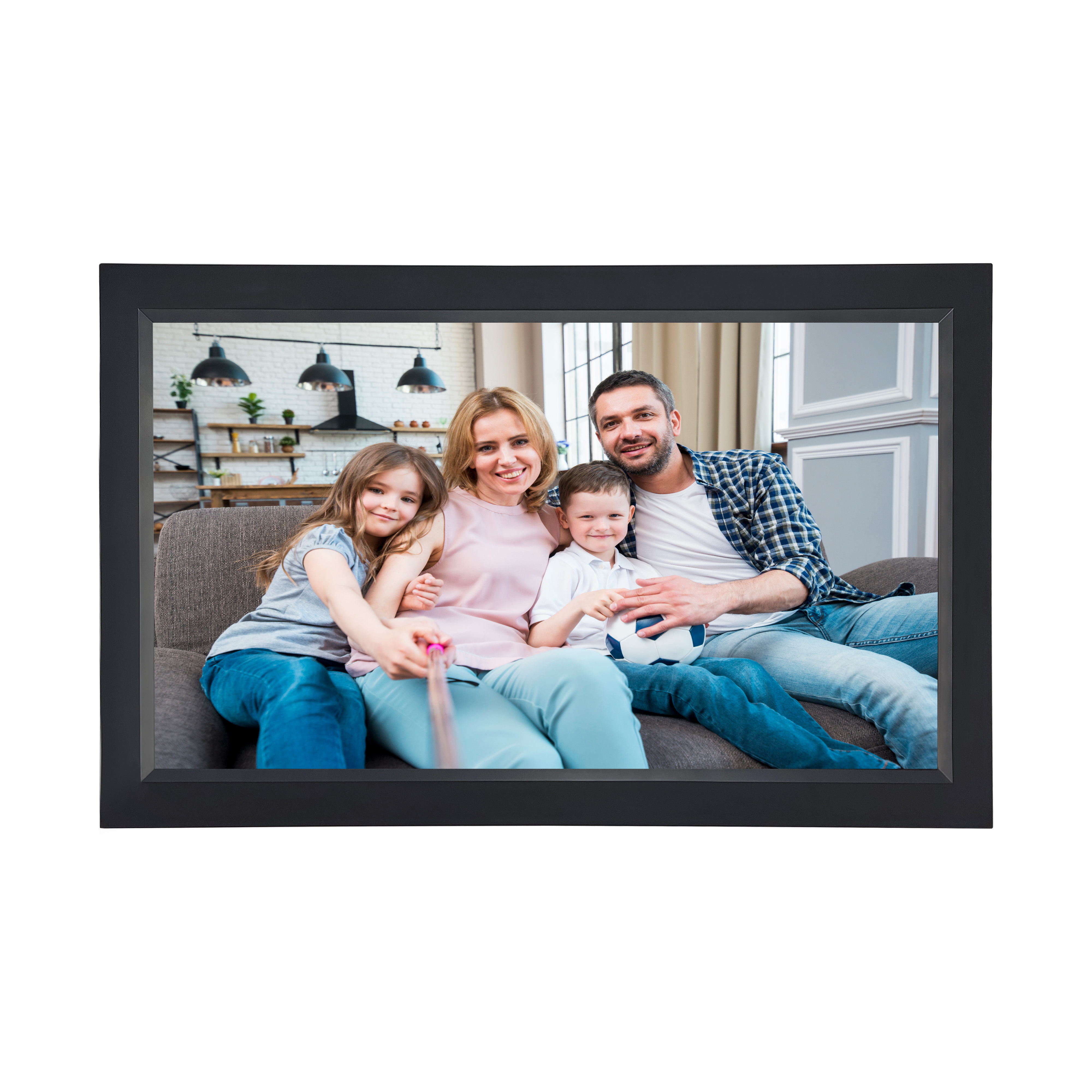 Abrui Display 15.6 Inch Wifi Touch Video Nft Digital Photo Picture Cuadros Bilderrahmen Lcd Cloud Frameo Digital Photo Frame