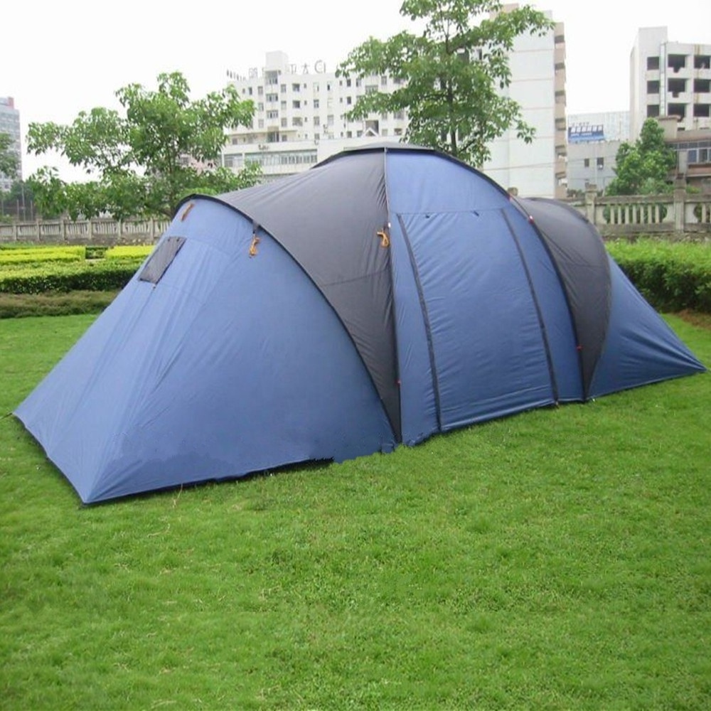 Abris camping shadow tent 12 Man 2  Bedroom Double Layer Family Tent