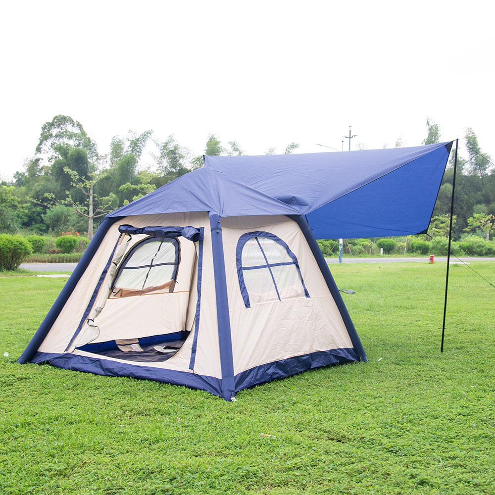 tente outdoor blow up pump Automatic Inflatable Double Canopy Quick Opening air tent camping with hiking tent for beach