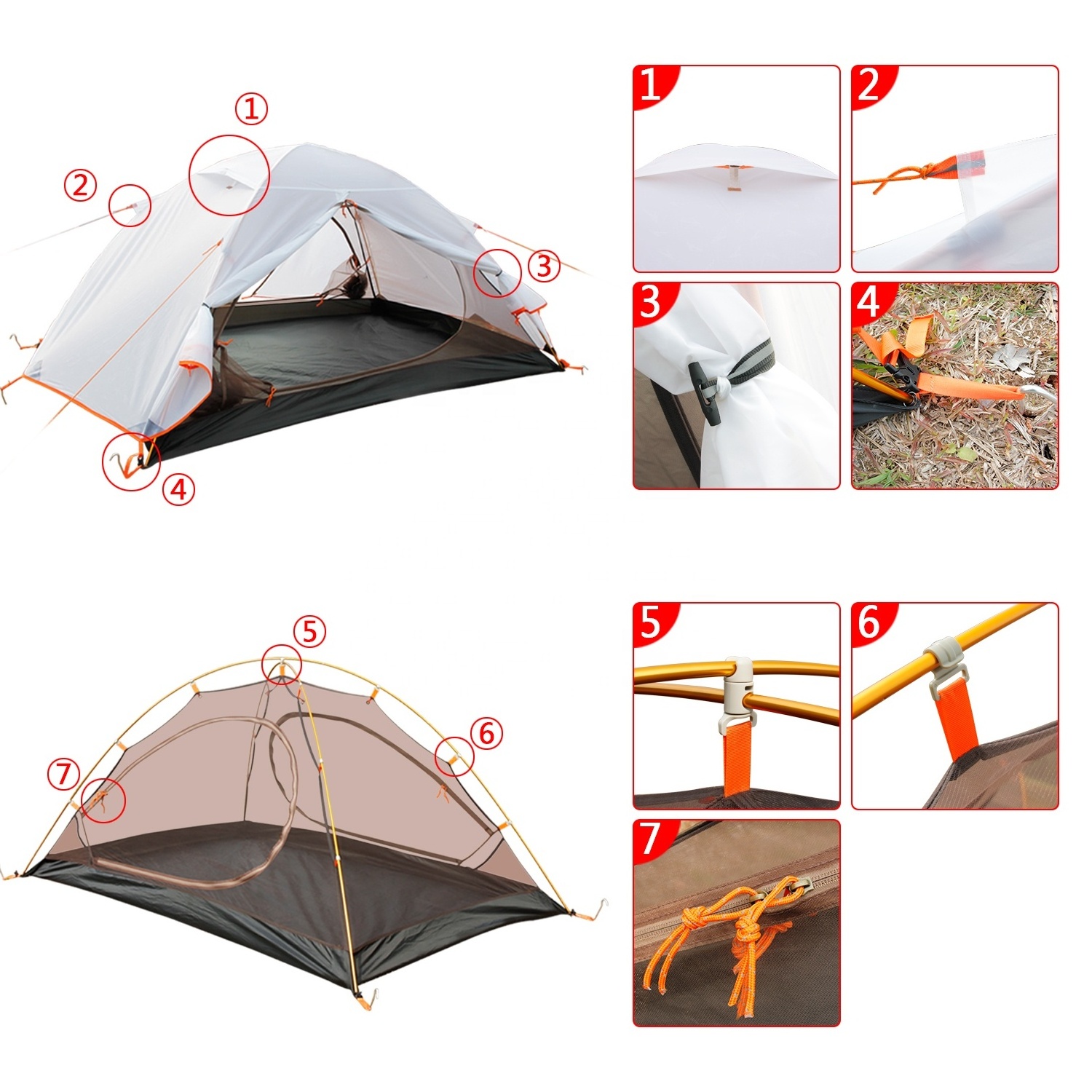 automatic tent Camping Waterproof 2 Person Backpacking Outdoor Moutain Hiking Winter Ultra Light Camping Canopy tent for beach