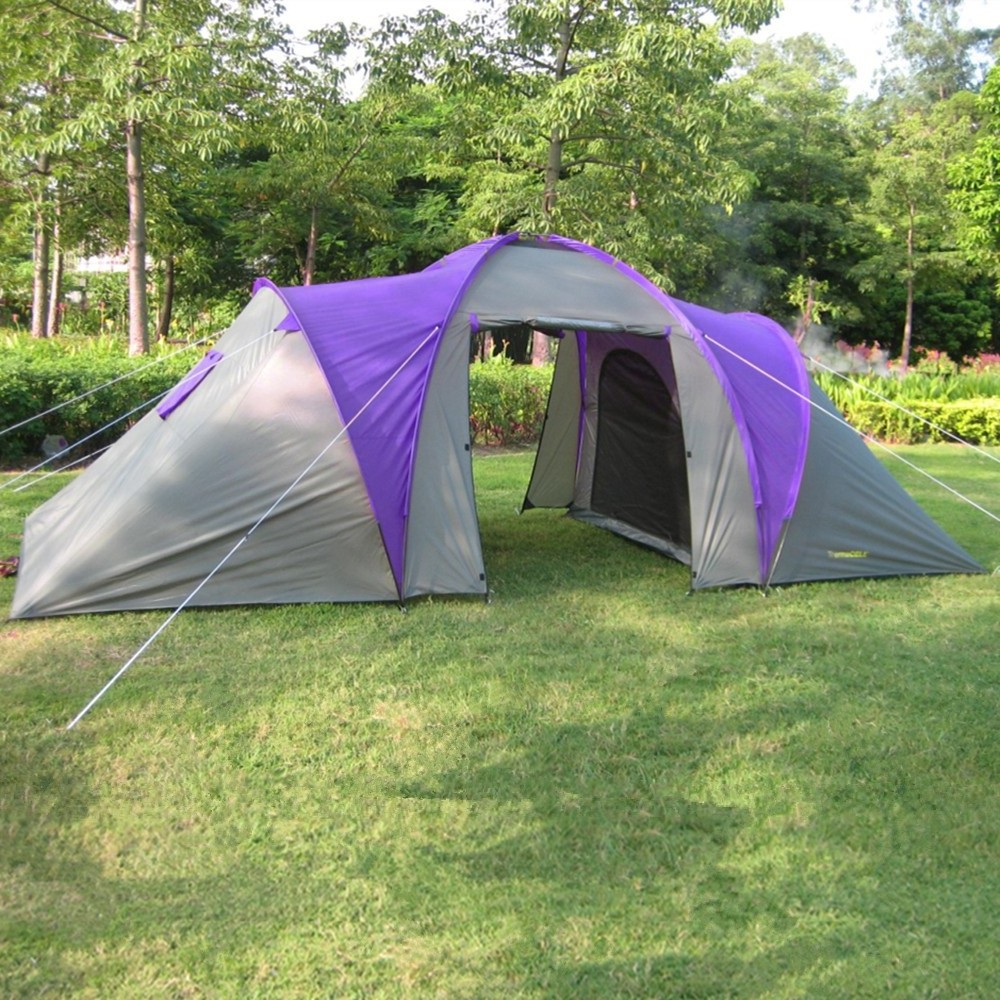 6 persons large family camping tent