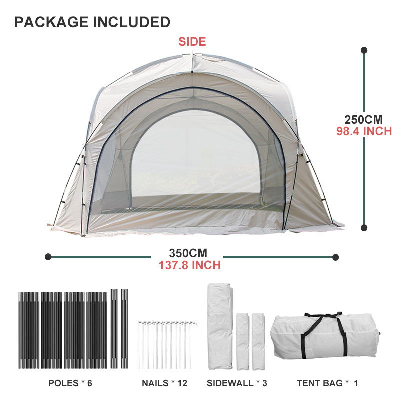 WZFQ Easy Beach Tent Pop Up Canopy UPF50+  Sun Shelter Rainproof, Waterproof for Camping Trips