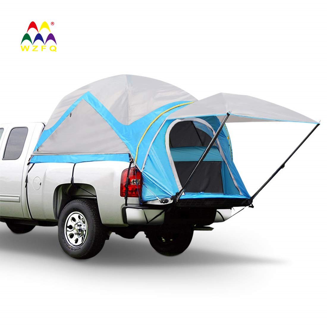 WZFQ High Quality  Custom Outdoor Camping Car tailgate  4x4  Trailer Pickup Truck Tents With Awning car rear tent