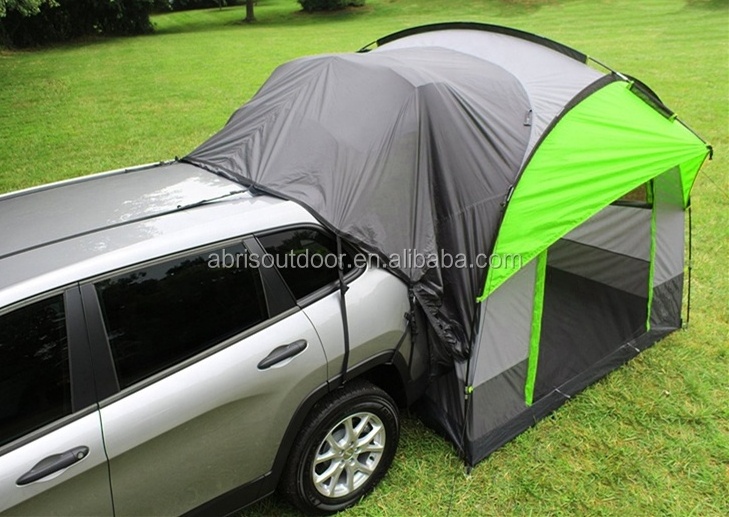 WZFQ Outdoor gear portable foldable connectable tailgate canopy camping car rear tent suv van awning tent for camping