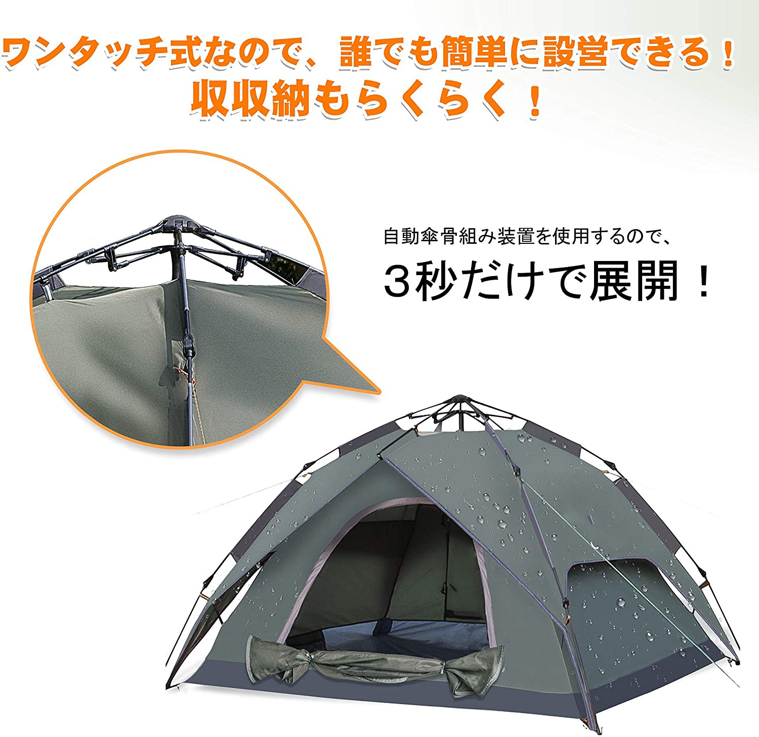 Automatic other  Tent 3-4 Person Outdoor Waterproof Travel Customized Item Fabric Double  tent camping for beach hiking