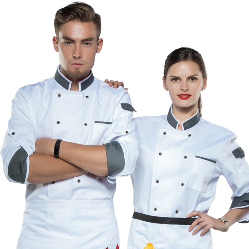 Unisex Chef Uniform Coats Long Adjustable Sleeve Cook Coat Restaurant Hotel Kitchen Wear Waiter Uniform At Wholesale Price