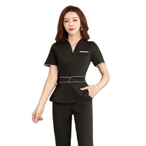 Esthetic Uniform Women Beauty Salon Clothing Autumn Sauna Foot Bath Uniforms Hotel Waiter Work Clothes SPA Uniform