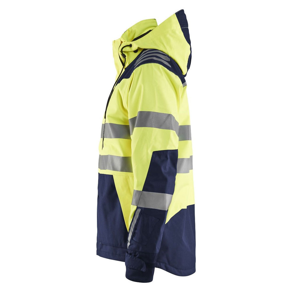 Standard Fluorescent Polyester Jacket Customised Road High Visibility Safety Vest Jacket For Road Construction