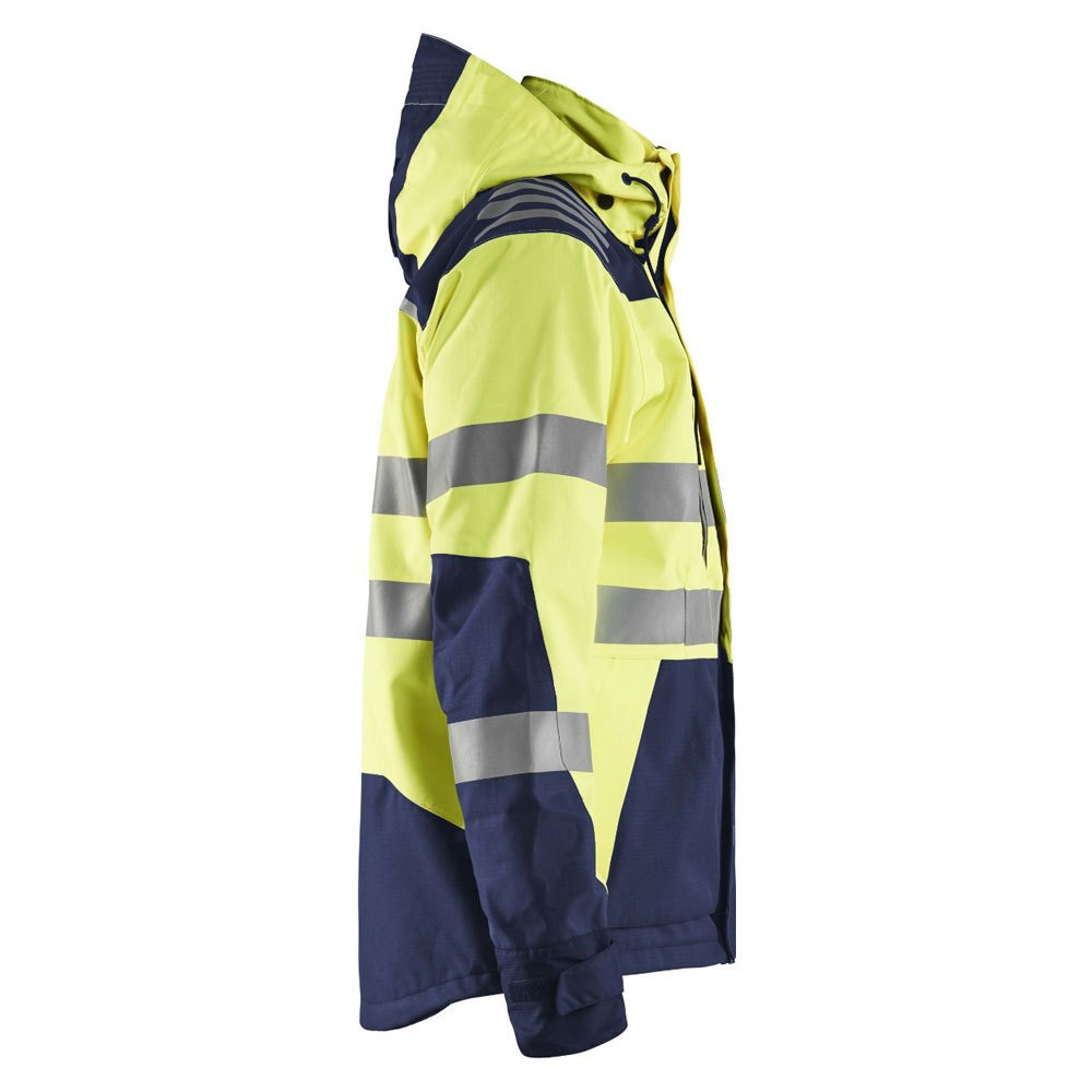 Standard Fluorescent Polyester Jacket Customised Road High Visibility Safety Vest Jacket For Road Construction