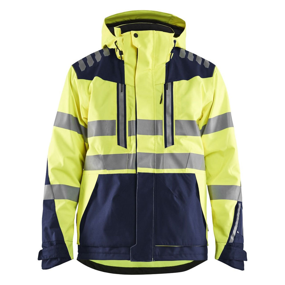 Standard Fluorescent Polyester Jacket Customised Road High Visibility Safety Vest Jacket For Road Construction