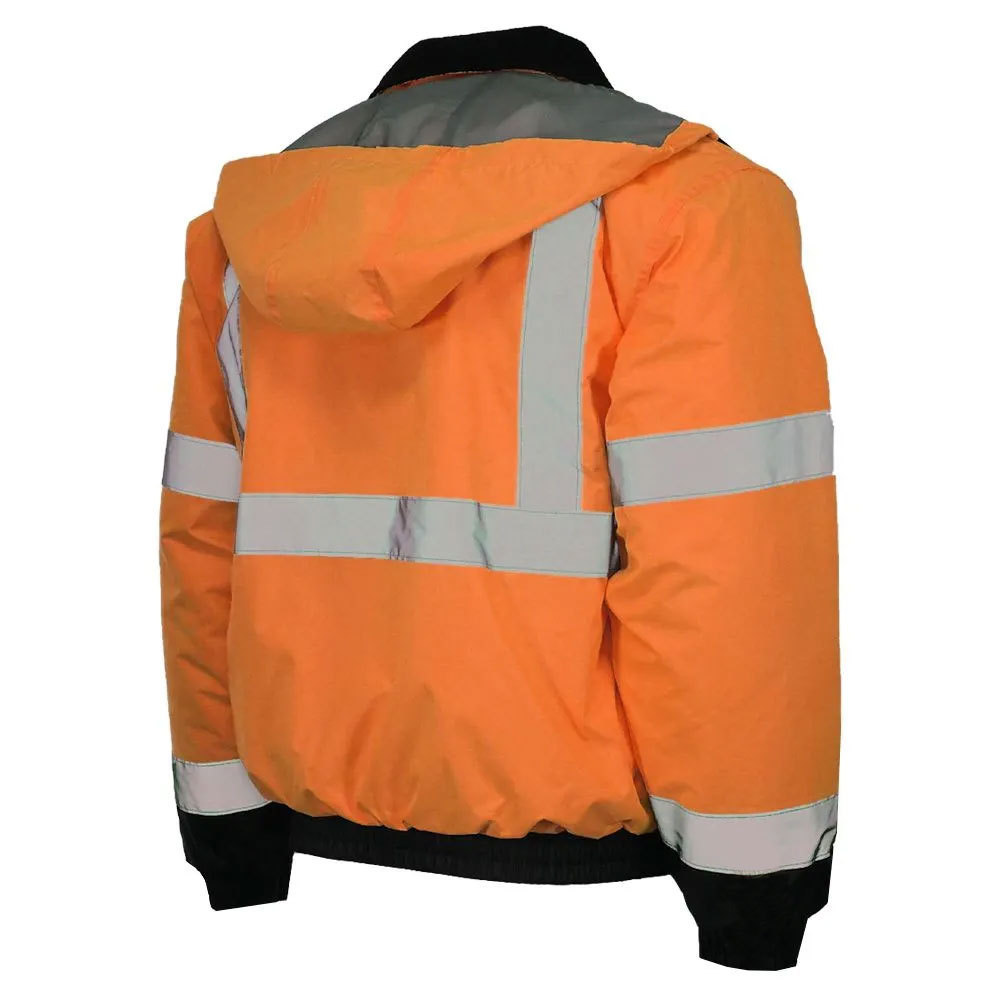 Black Safety Fluorescent Work Vest Jackets Night Reflective Safety Work Wear Jacket