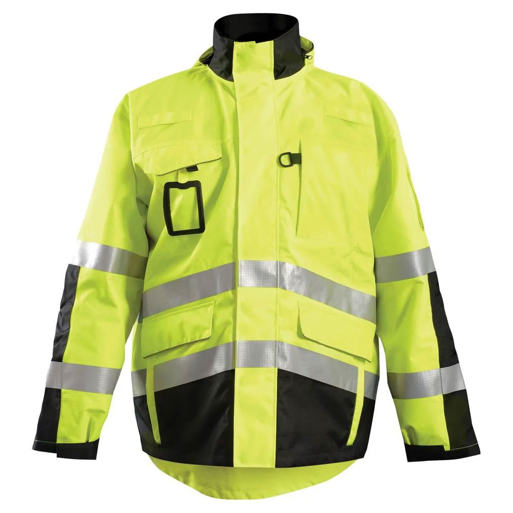 100% Polyester Hi Vis Rain wear Waterproof Rain Overall High Visibility Jackets Reflective Work Clothing Safety Jacket