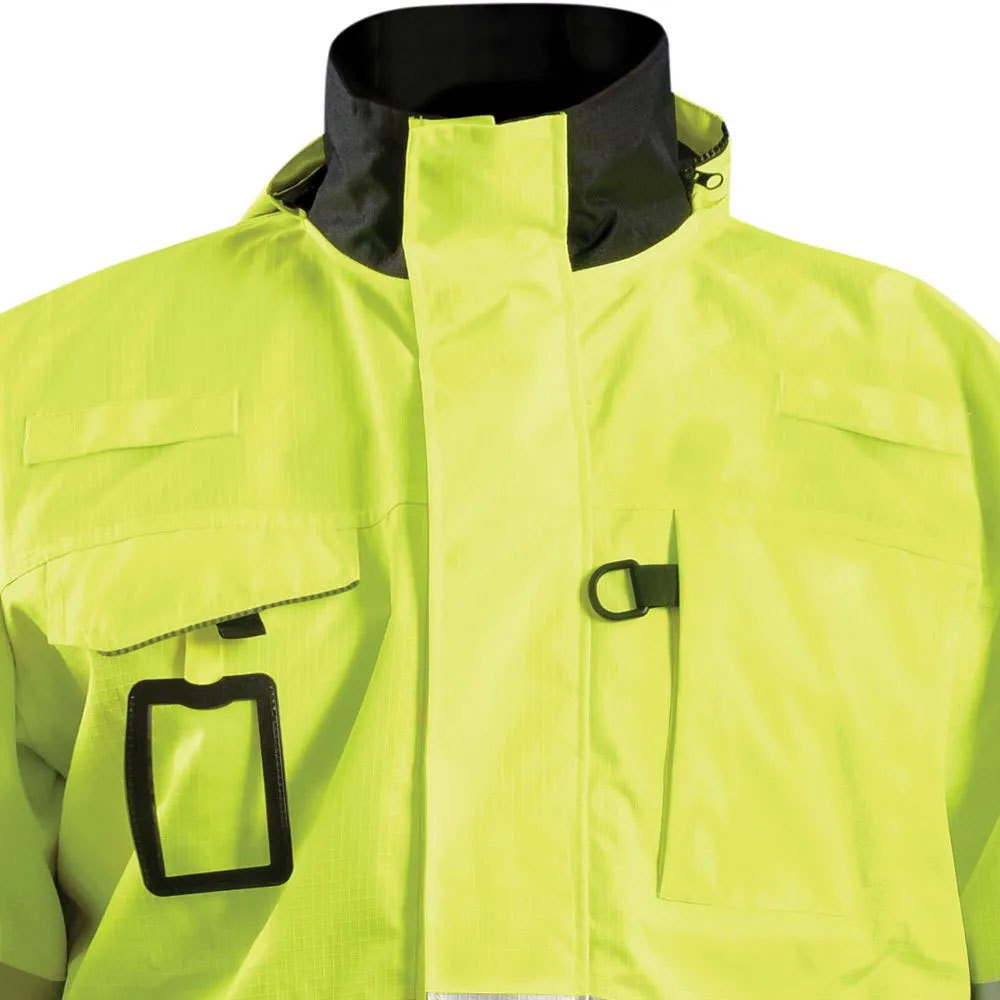 100% Polyester Hi Vis Rain wear Waterproof Rain Overall High Visibility Jackets Reflective Work Clothing Safety Jacket