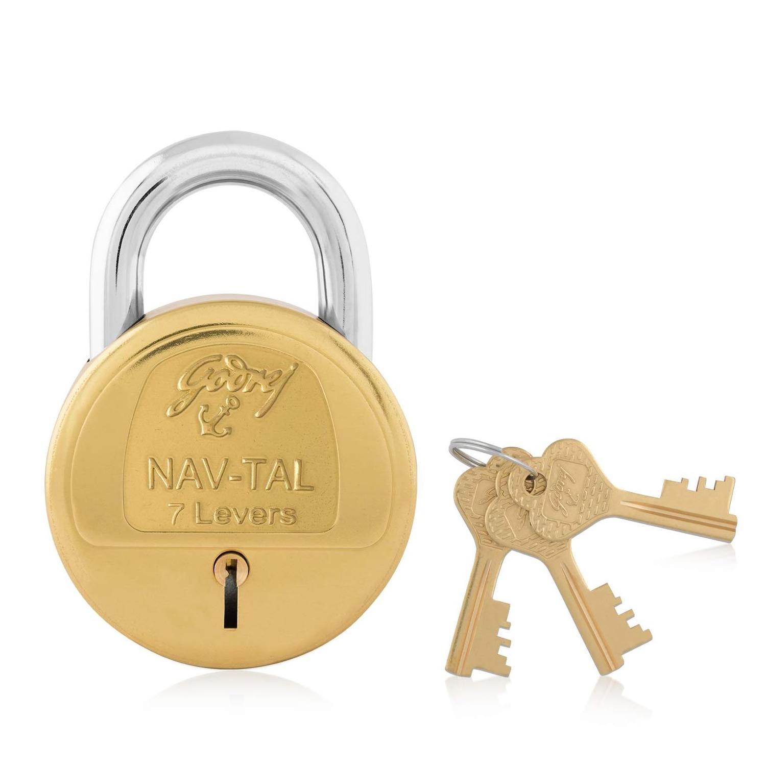 65 mm brass padlock with keys