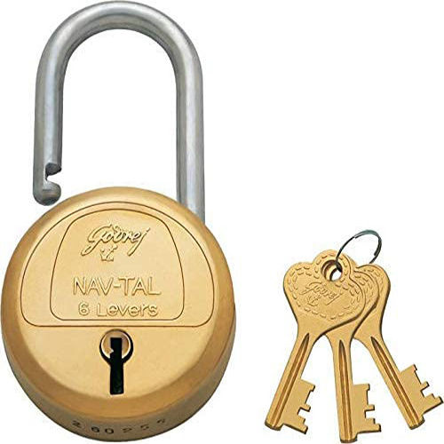 Keyed Brass Padlock Secure Lock with Keys for Protection