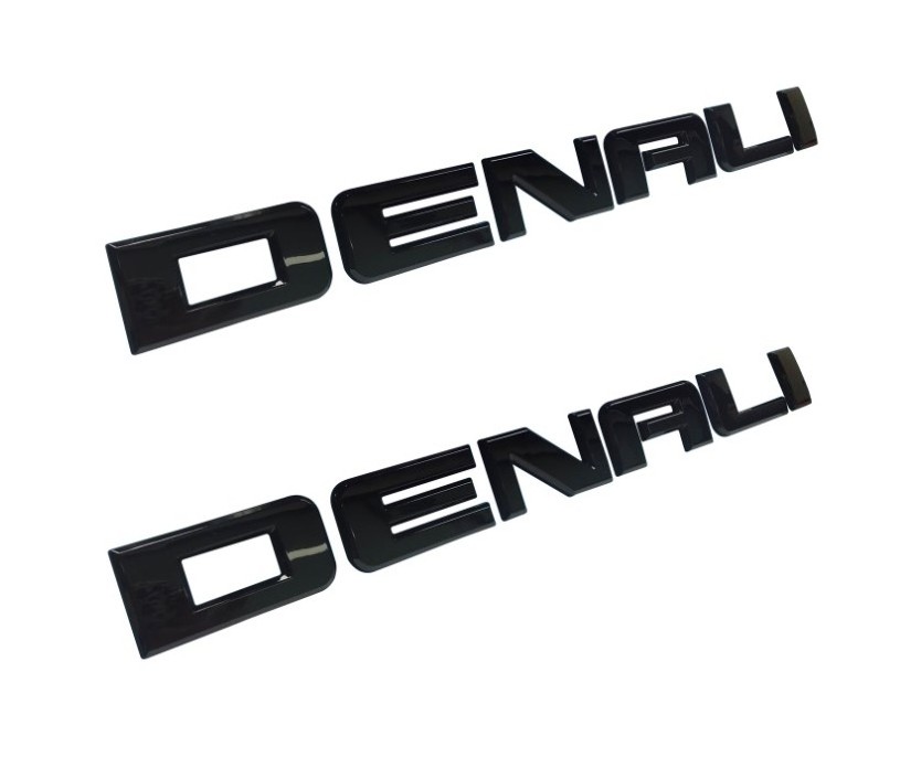 custom 3D Car Emblem ABS chrome metal letters car Badge emblem for Denali